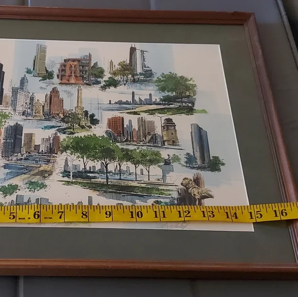 Hollenbeck Limited Edition FRAMED Print CHICAGO MONTAGE